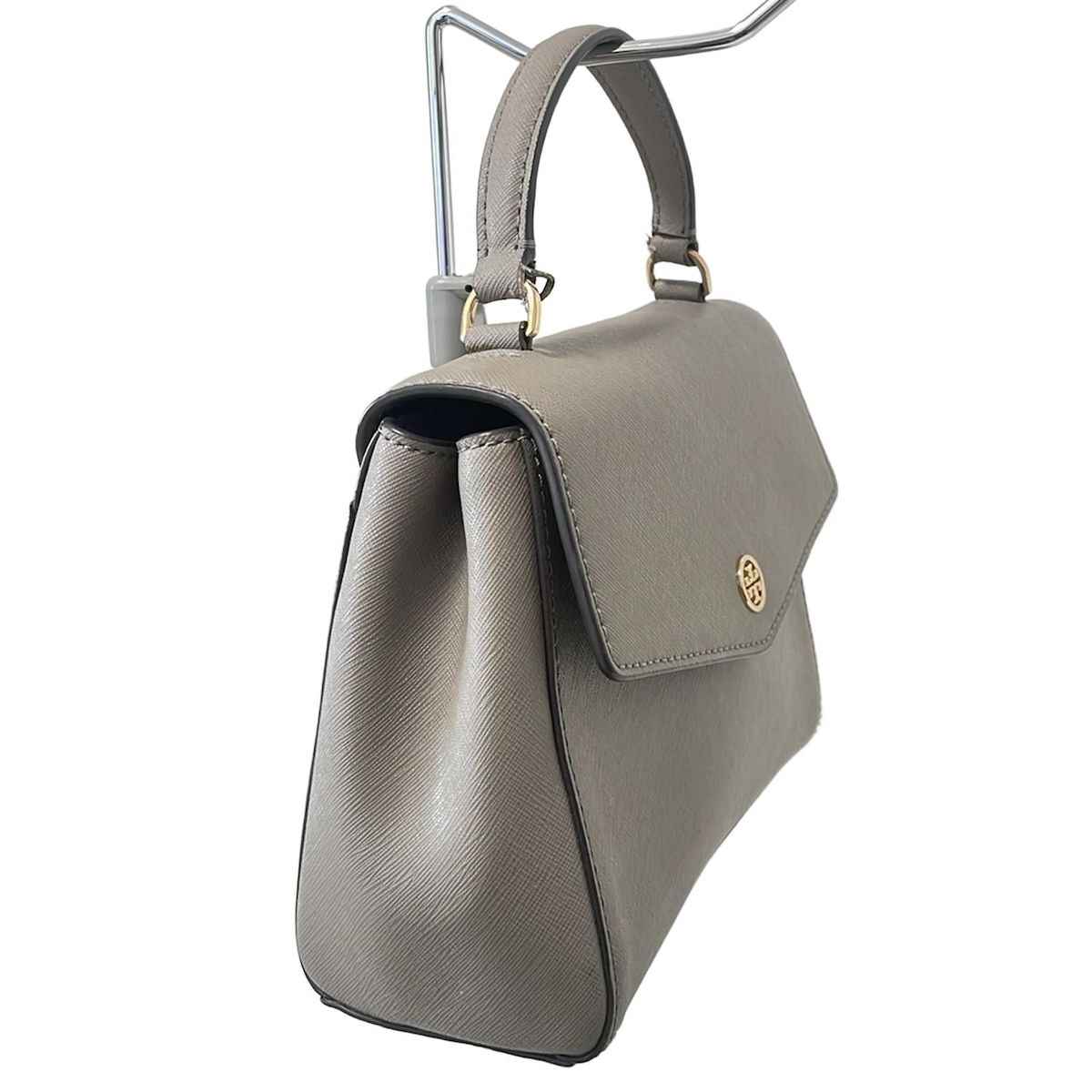 TORY BURCH(トリーバーチ) ハンドバッグ - グレーベージュ レザー