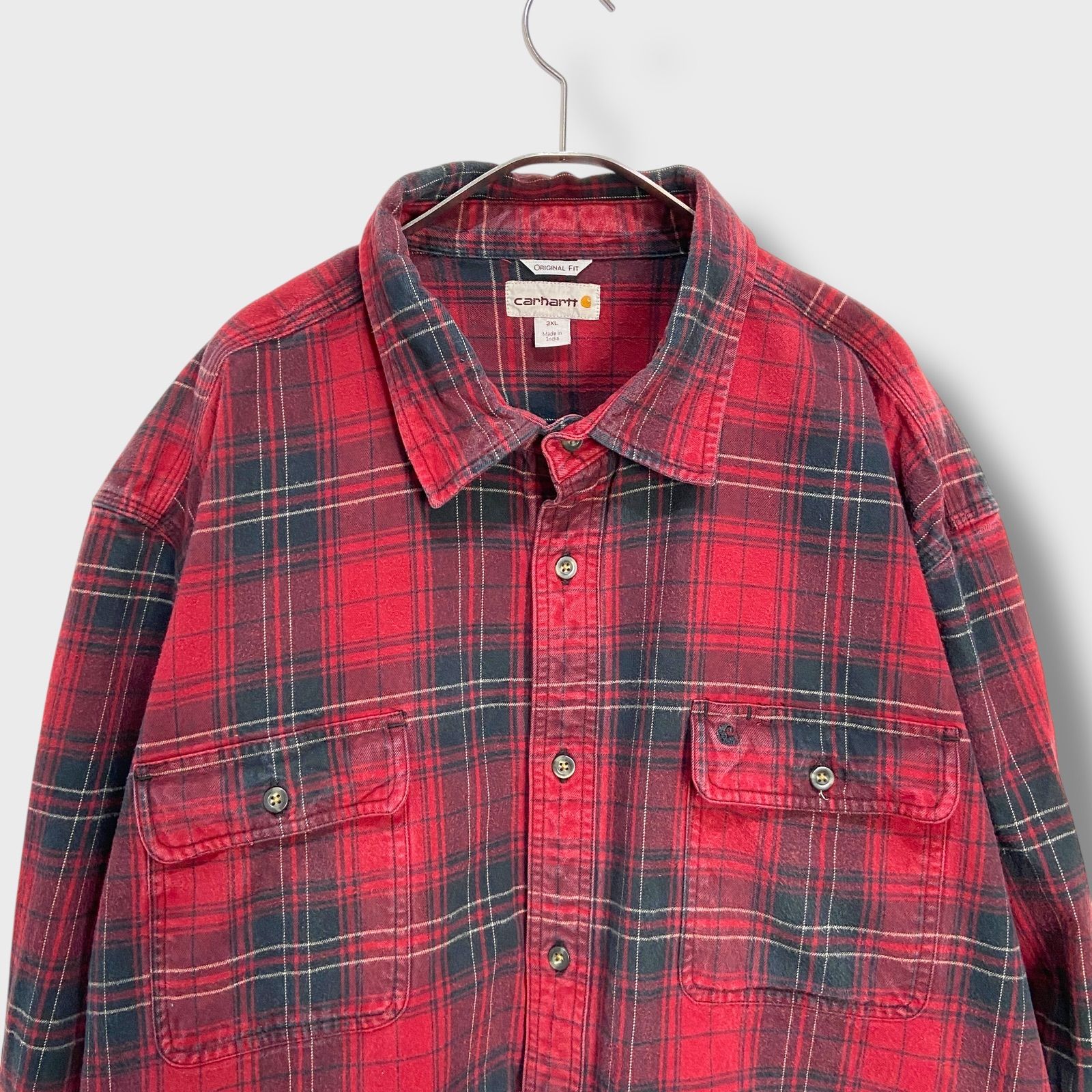 ☆Carhartt☆カーハート☆ビッグサイズ☆ヘビーネルシャツ☆ワーク