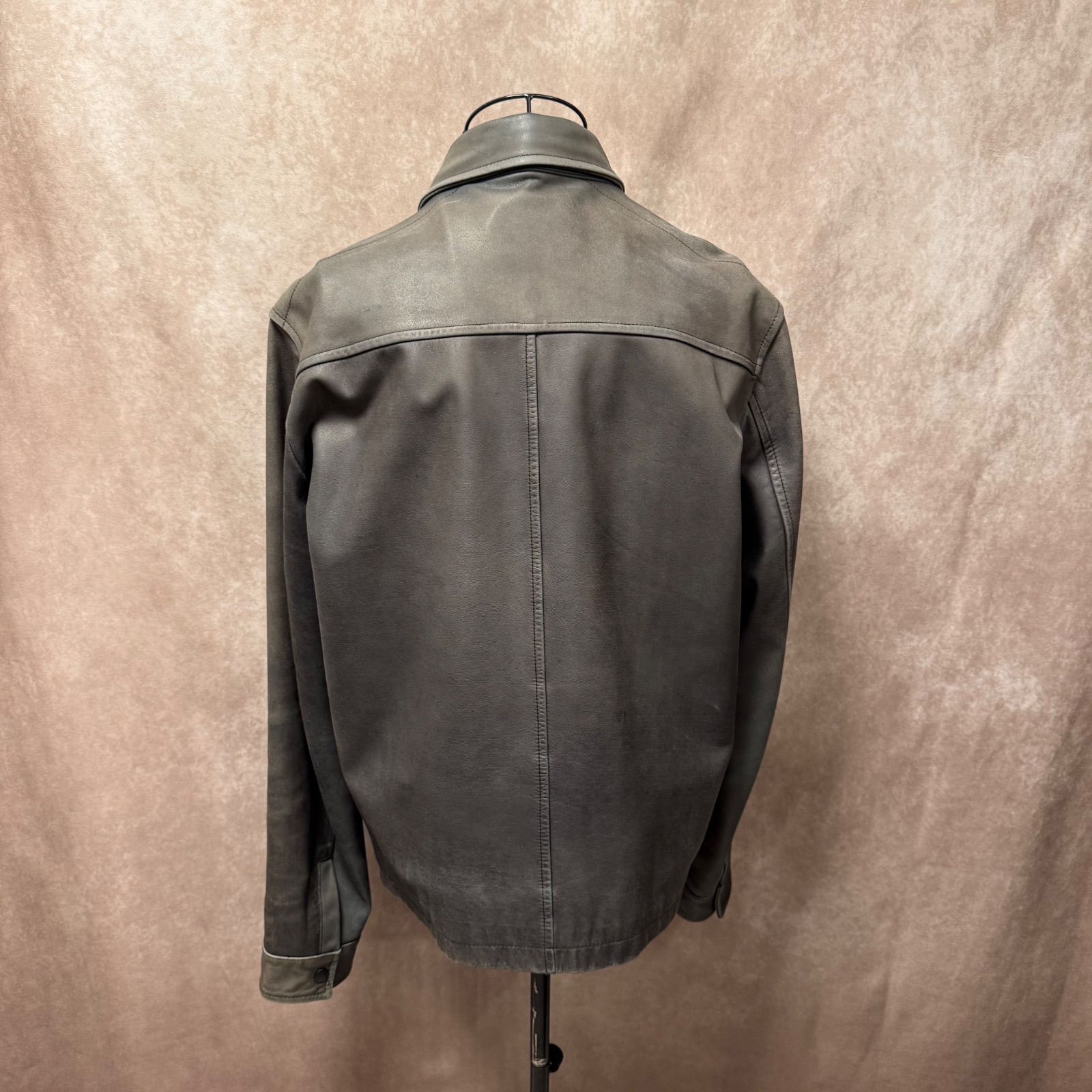 ✨COMME CA DU MODE MEN コムサデモードメン レザージャケット グレー