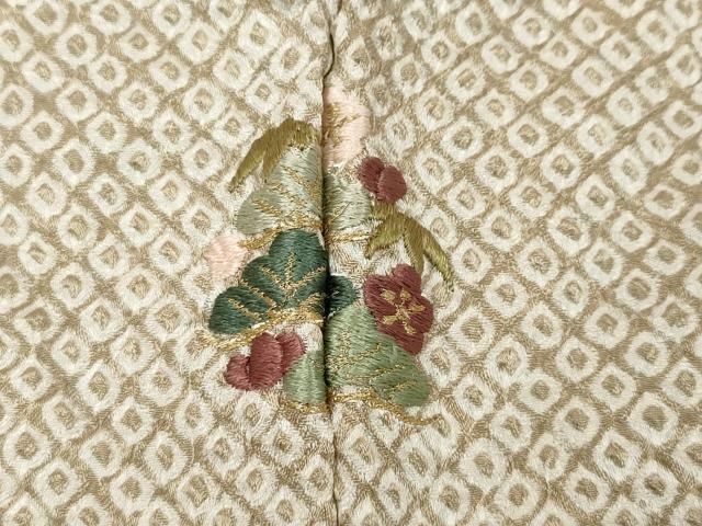 平和屋着物●豪華色留袖　総絞り　刺繍　草花丸文　暈し染め　金糸　正絹　逸品　未使用　CABD0001ut 平和屋着物○豪華色留袖 総絞り 刺繍 草花丸文 暈し染め 金糸 正絹