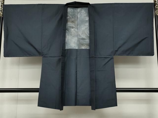 平和屋着物●男性　本場大島紬　アンサンブル　格子吉祥文　権藤幸雄作　証紙付き　正絹　逸品　CABD0042ut 平和屋着物○男性 本場大島紬 アンサンブル 格子吉祥文 権藤幸雄作