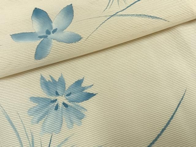 平和屋着物＊夏物 小紋 絽 手描き 草花文 正絹 逸品 AABF5695fy - メルカリ