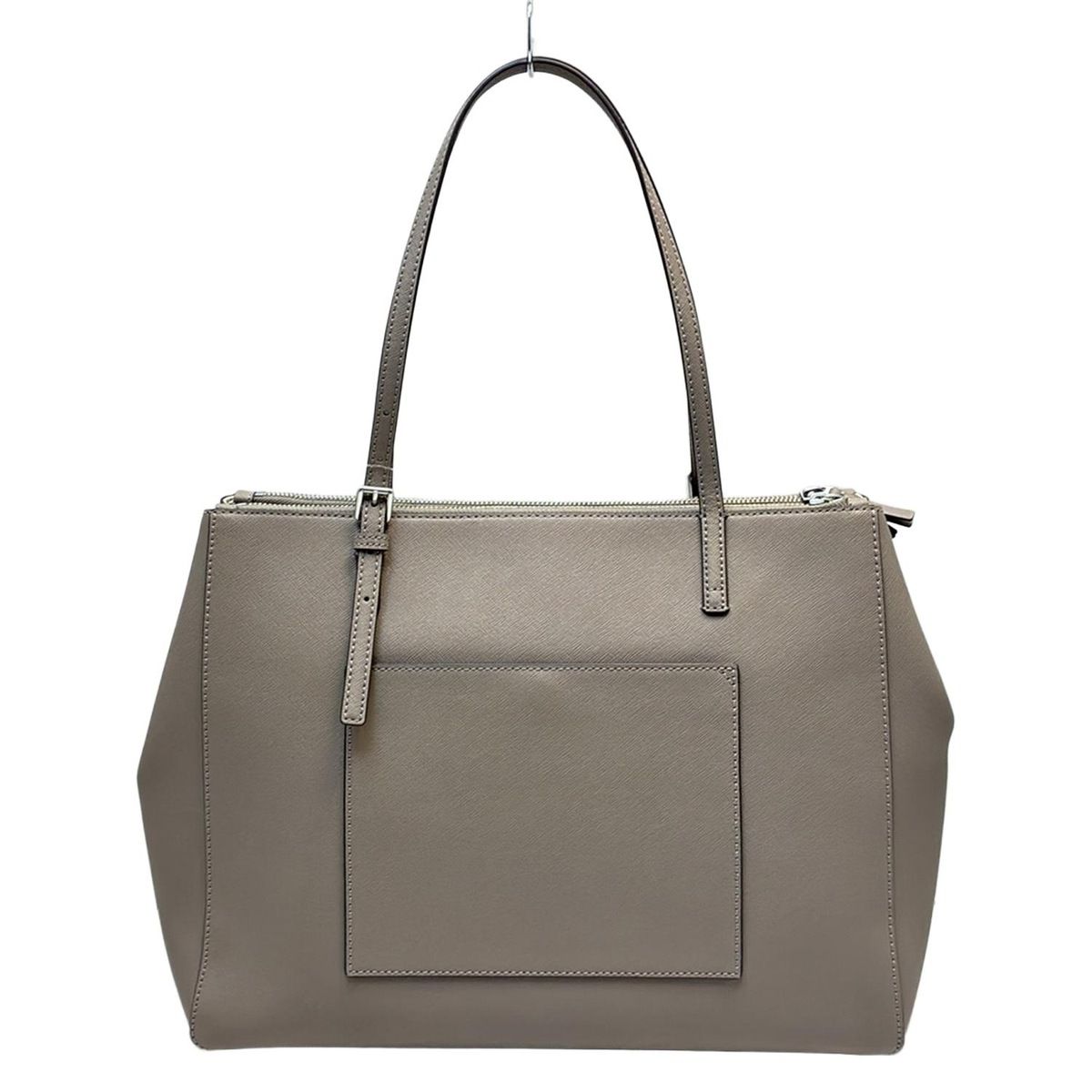 TORY BURCH(トリーバーチ) トートバッグ美品 - グレーベージュ レザー