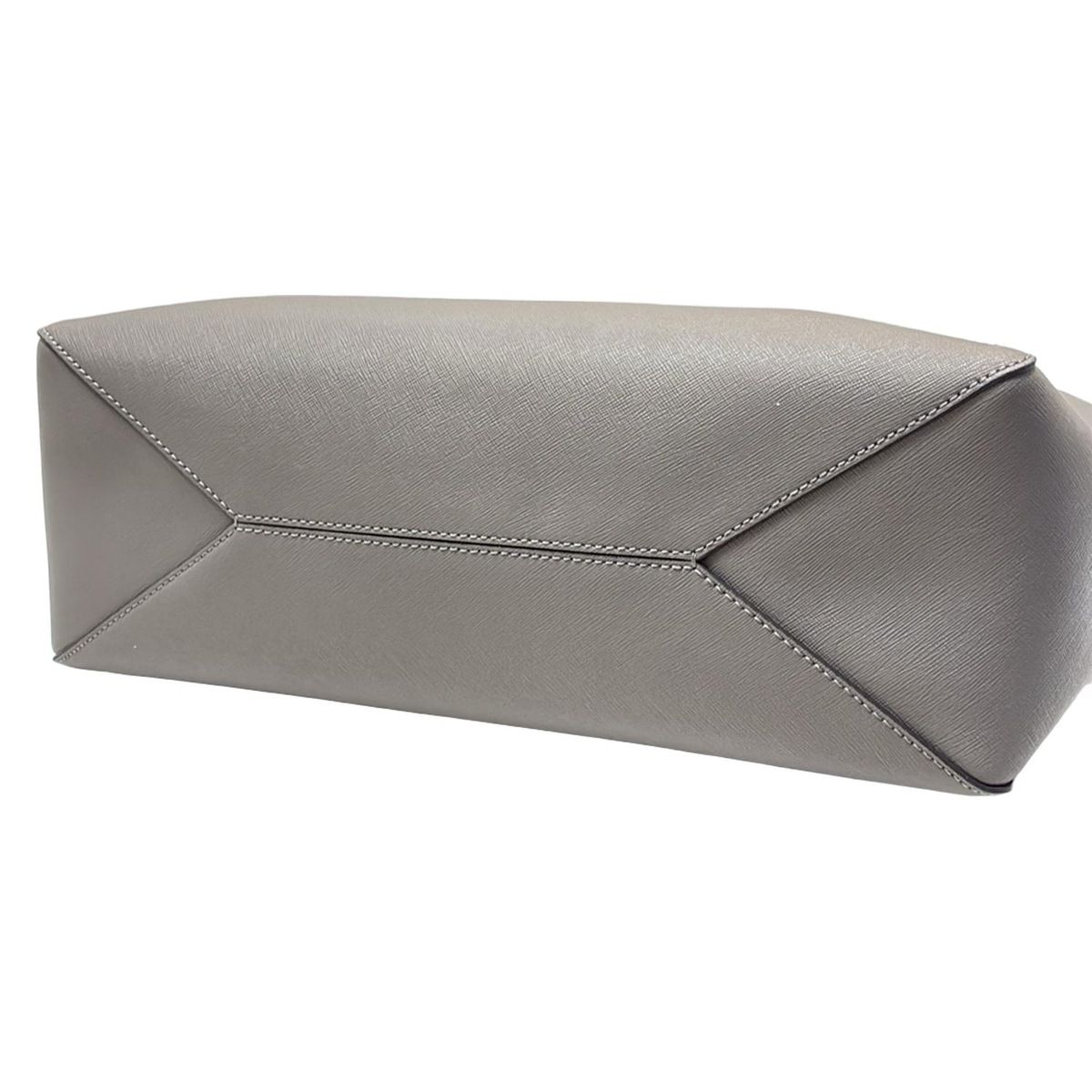 TORY BURCH(トリーバーチ) トートバッグ美品 - グレーベージュ レザー