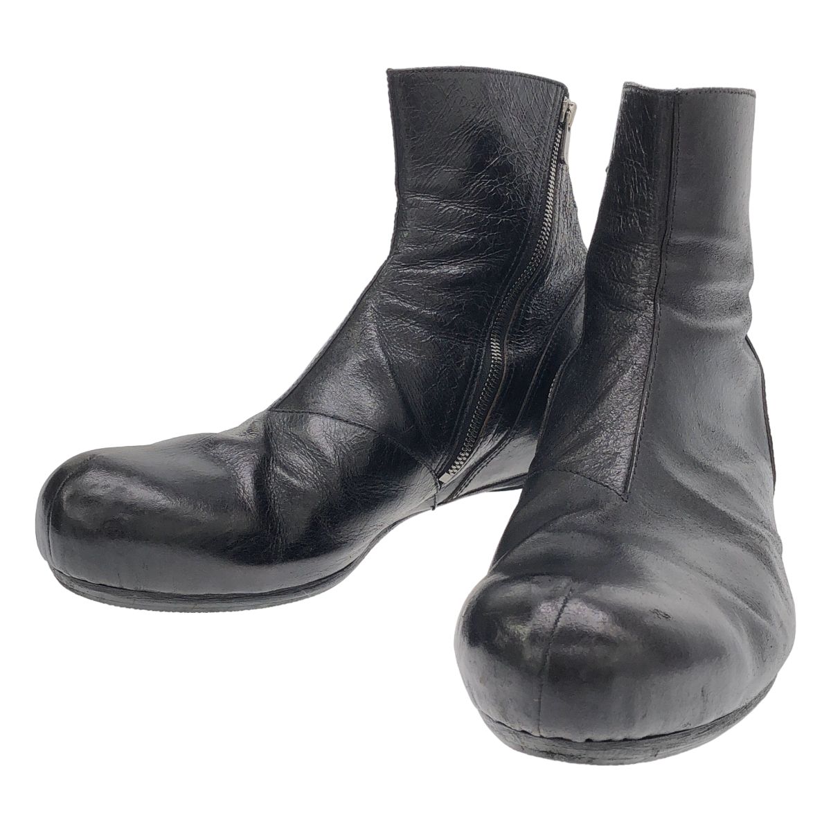 The viridi-anne ザ ヴィリディアン サイドジップレザーブーツ