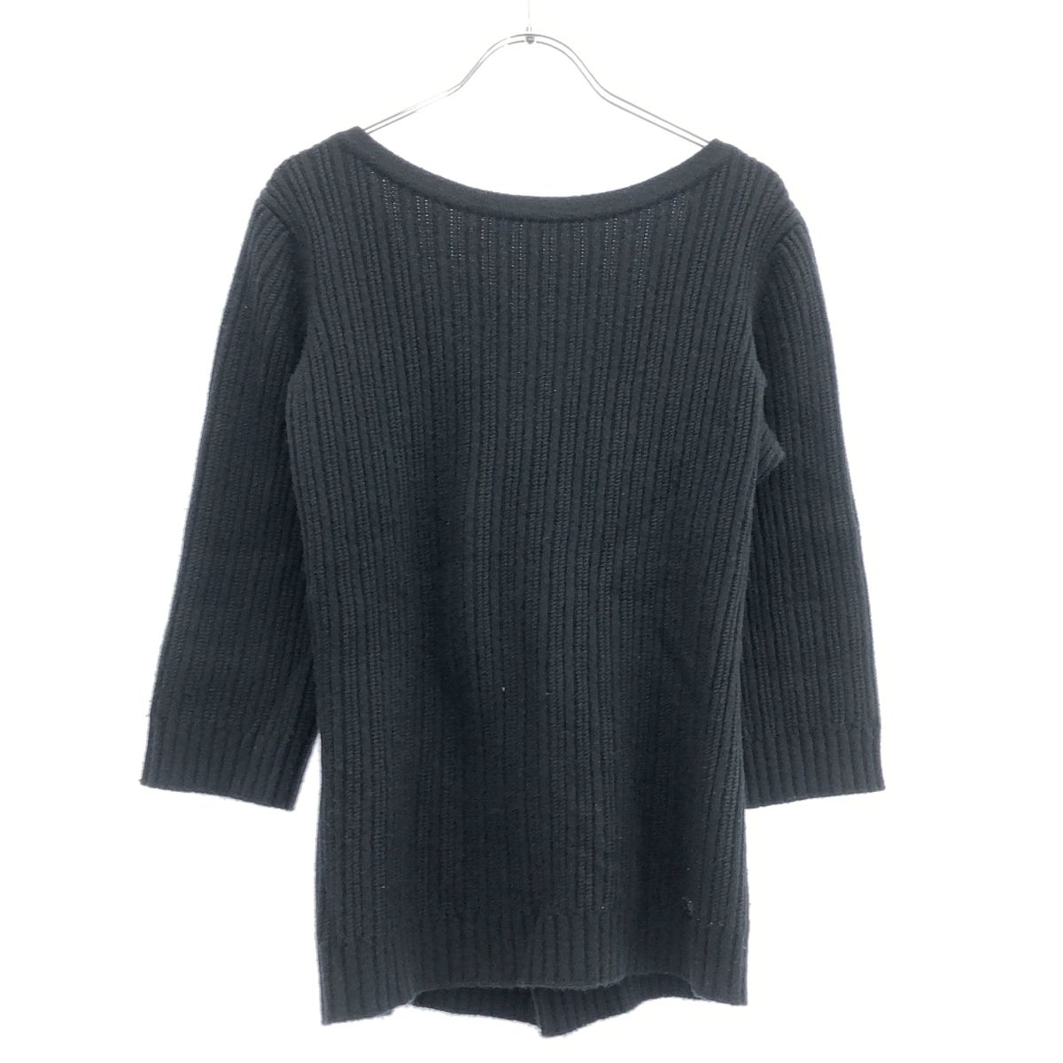 CHANEL シャネル カシミヤニットセーター P42912K04372 ブラック 36