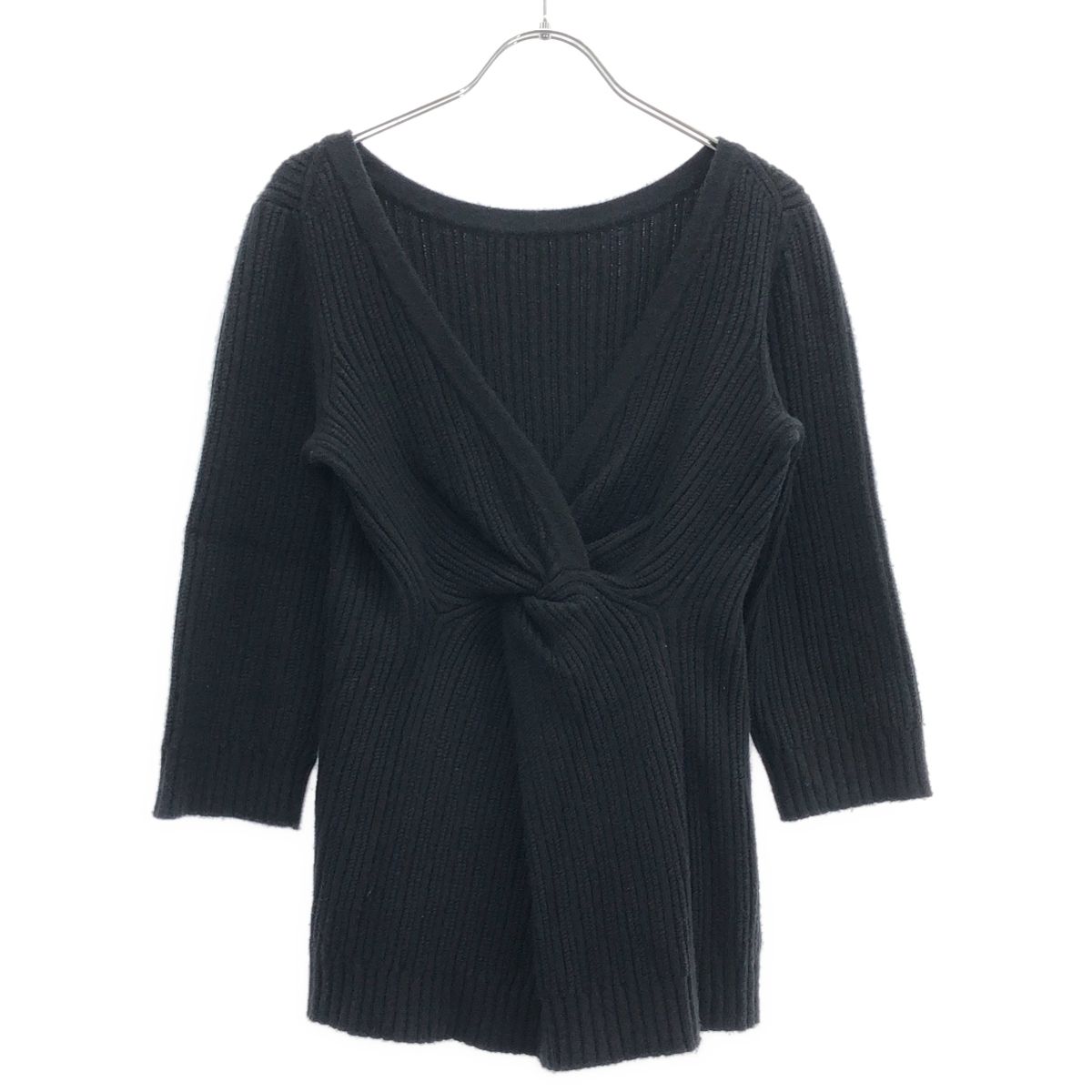 CHANEL シャネル カシミヤニットセーター P42912K04372 ブラック 36