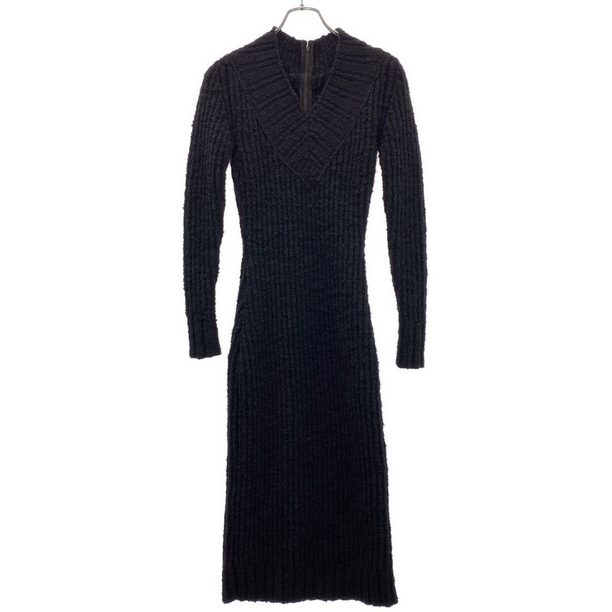 DOLCE&GABBANA ドルチェ＆ガッバーナ Vネックウールニットワンピース