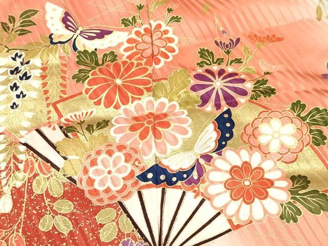 平和屋着物□七五三 女の子 7歳 祝着 霞草花文 金彩 逸品 CAAH3197ze