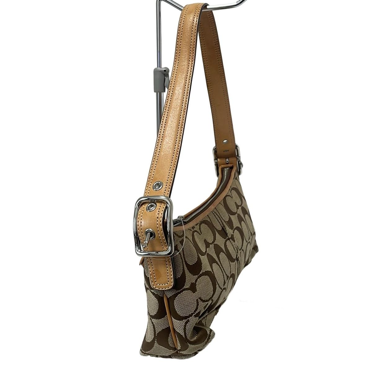 COACH クリップデミ ポーチ カバン ハンドバック ジグネチャー old COACH シグネチャー クリップデミ ミニハンドバッグ ブラック コーチ