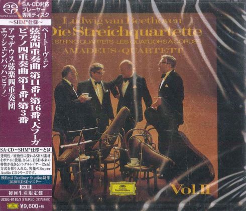3 discs CD アマデウス弦楽四重奏団 ベートーヴェン 弦楽四重奏曲第11番-第16番 大フーガ DG |00330