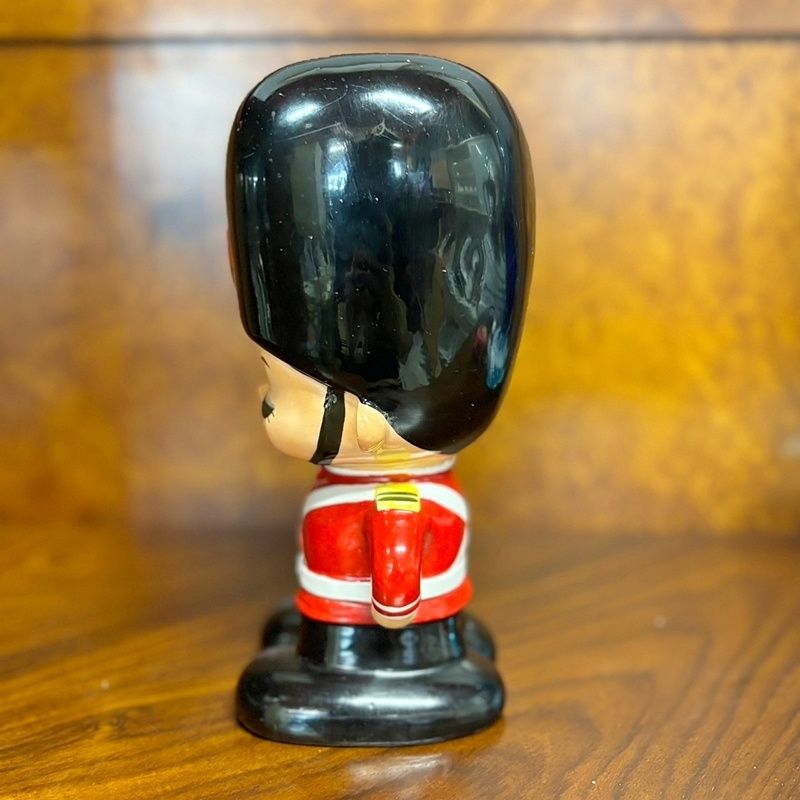 レトロ 内藤ルネ RUNE 兵隊 20cm 陶器 貯金箱 コインバンク オブジェ