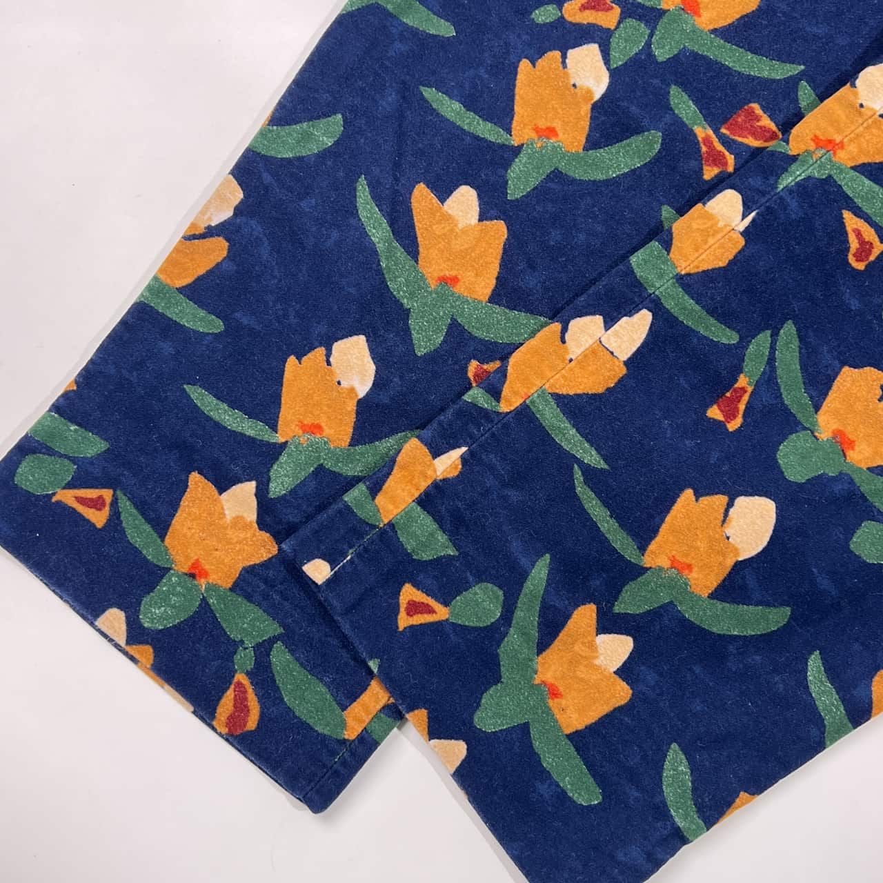 45R 45rpm フォーティファイブアール 花柄 ベロア風 パンツ 2