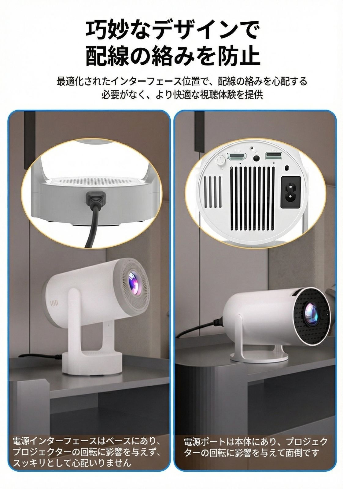 BSCI認証取得・国際基準に基づく品質管理】プロジェクター 家庭用 小型
