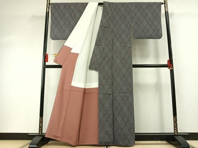 平和屋着物●本塩沢　110亀甲　亀甲文様　正絹　逸品　AABF5919fy 平和屋着物○本塩沢 110亀甲 亀甲文様 正絹 逸品 AABF5919fy - メルカリ