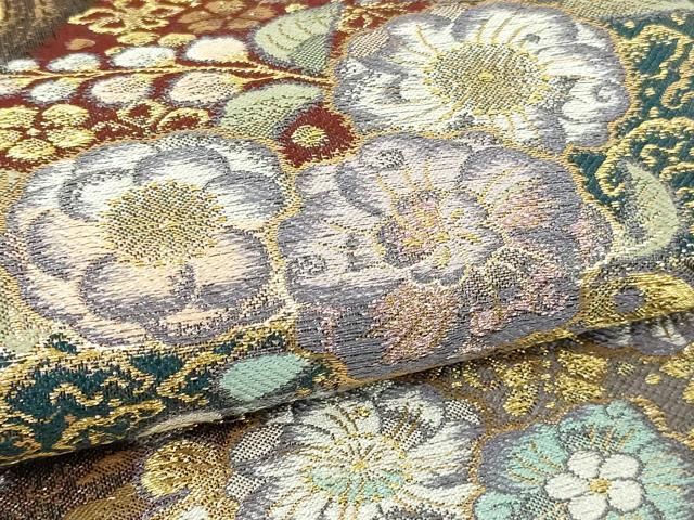 平和屋本店▽六通柄袋帯 辻が花 本金箔 やまと誂製 正絹 逸品