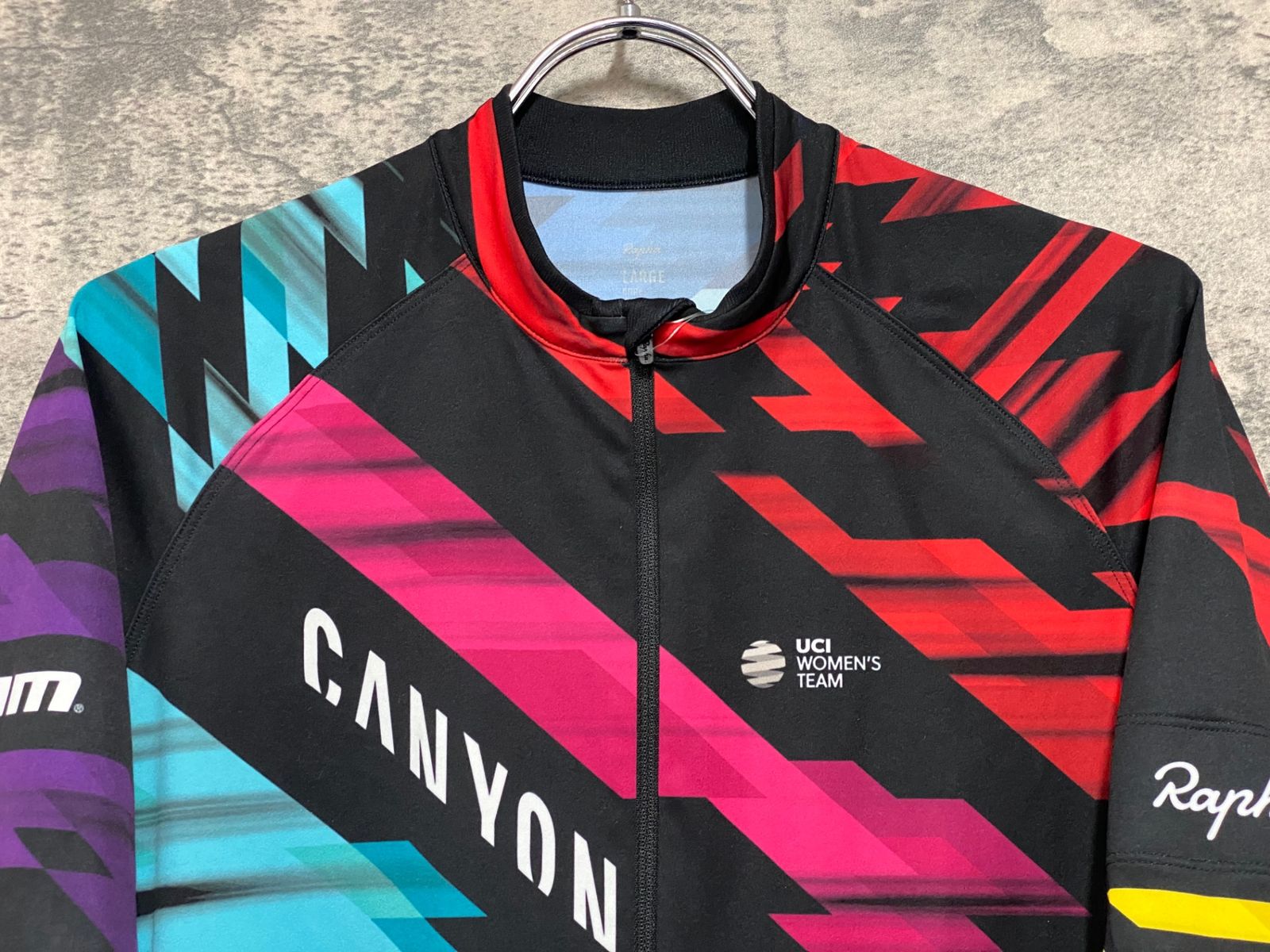 JV262 ラファ Rapha CORE JERSEY 半袖 サイクルジャージ 総柄 L CANYON