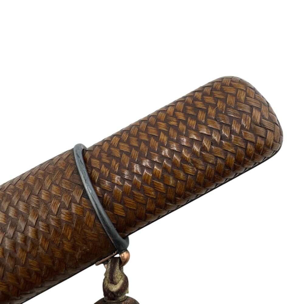 時代喫煙具 彫金師 加納夏雄 在銘 鯰 魚 キセル K22刻印 煙管 喫煙具