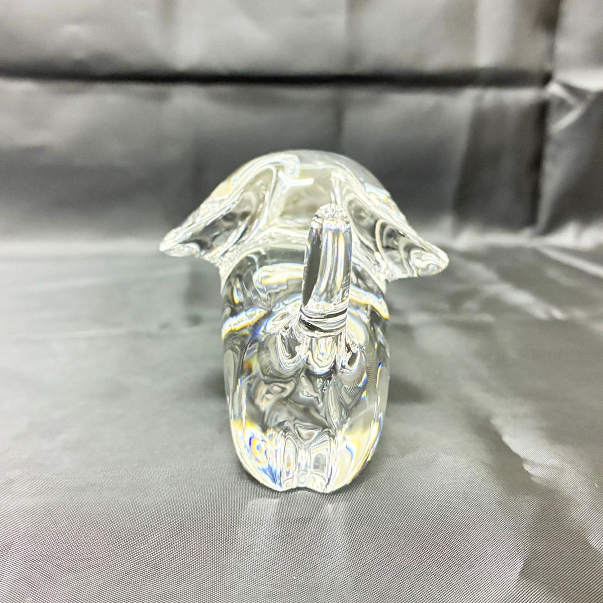 ◇中古美品◇Baccarat【バカラ】犬 置物 クリスタル クリア イヌ DOG