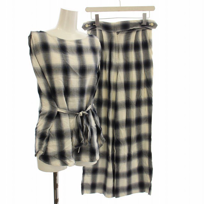 フィーニー PHEENY セットアップ ノースリーブ シャツ パンツ オンブレ