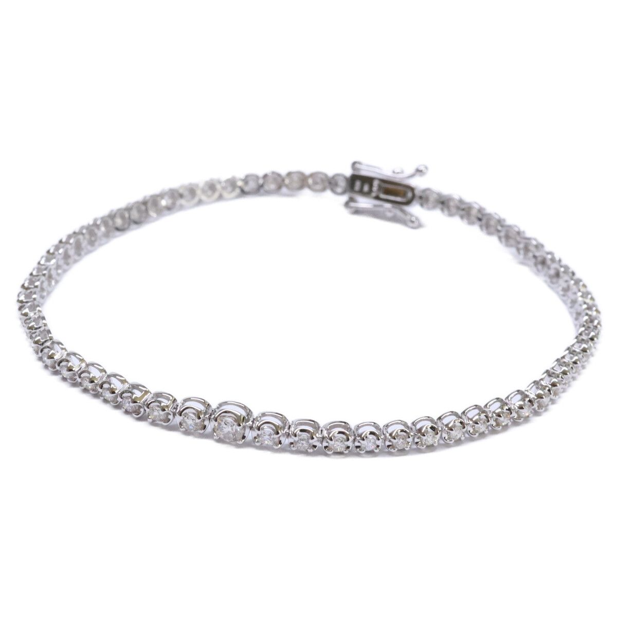 K18 K18 美品 QVC D1.00ct 51Pダイヤモンド テニス - メルカリ