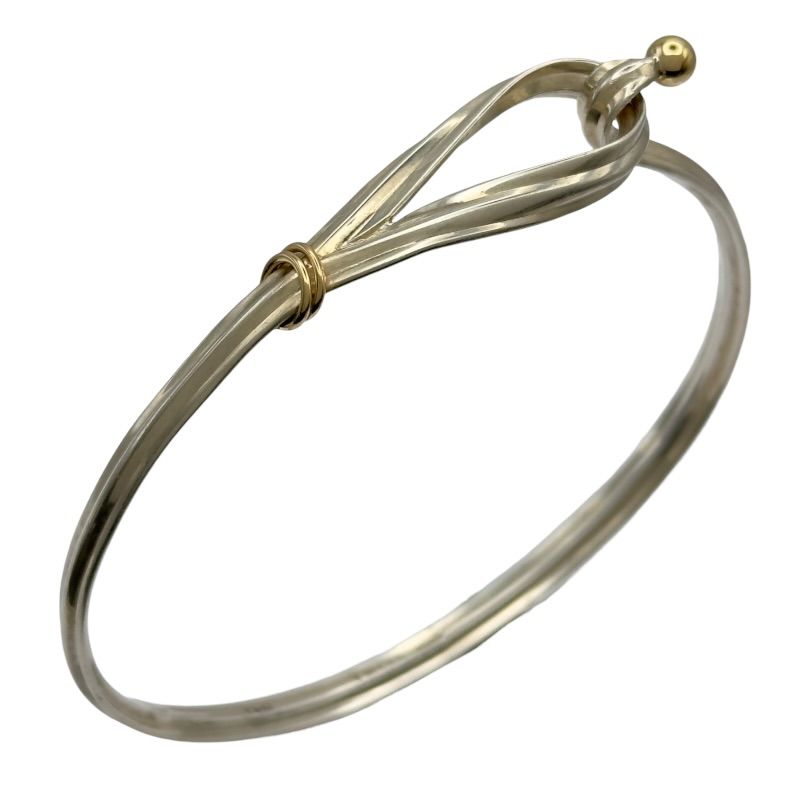 ティファニー TIFFANY＆CO フックアイ バングル シルバー/ゴールド 925