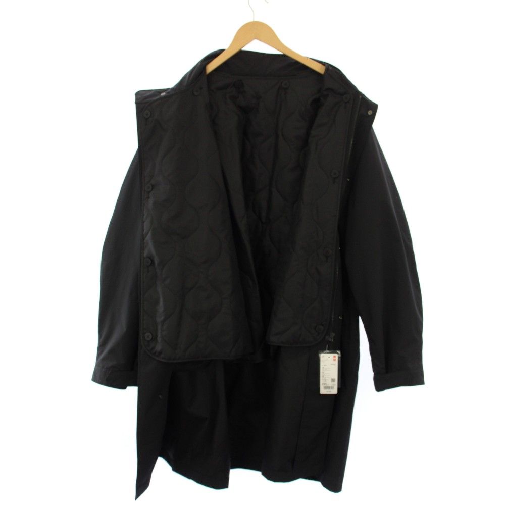 ユニクロ UNIQLO ウィンドプルーフ2WAYコート ロング ジップアップ