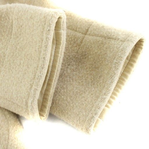 ダントン DANTON ウールモッサ フード付きロングコート 34 ベージュ JD