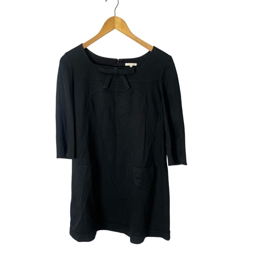 トゥービーシック TO BE CHIC ワンピース リボン 七分袖 長袖 ひざ丈