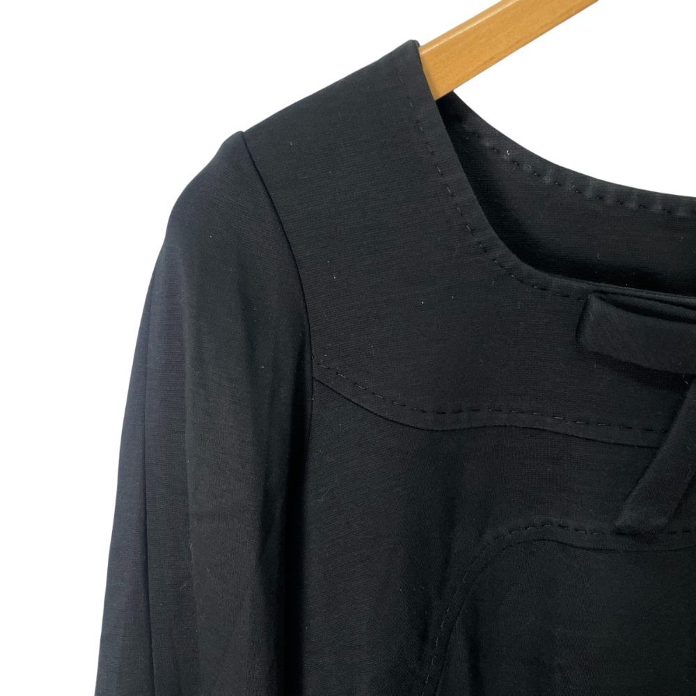 トゥービーシック TO BE CHIC ワンピース リボン 七分袖 長袖 ひざ丈