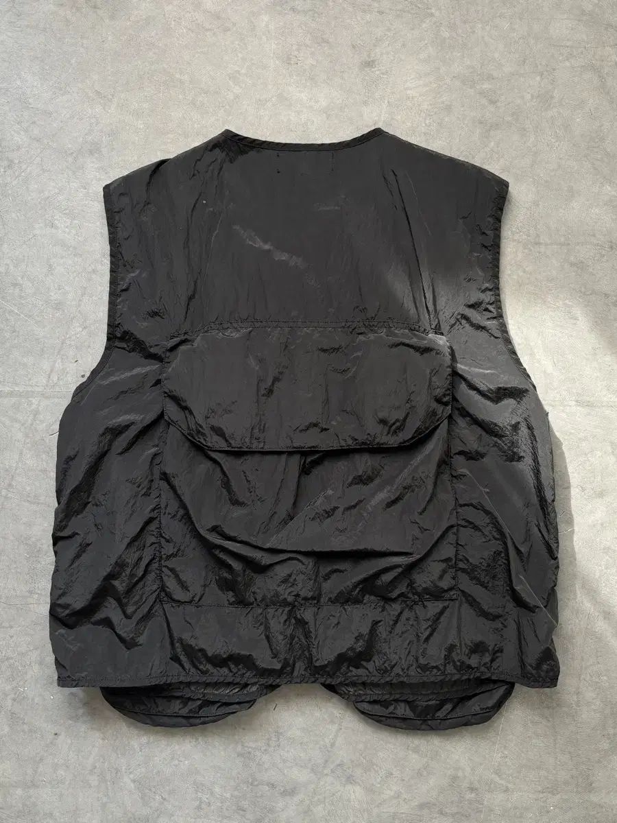 ストーンアイランド 黒 ナイロン ベスト STONE ISLAND - NYLON RASO-TC / ナイロン ラソ TC ベスト (ブラック