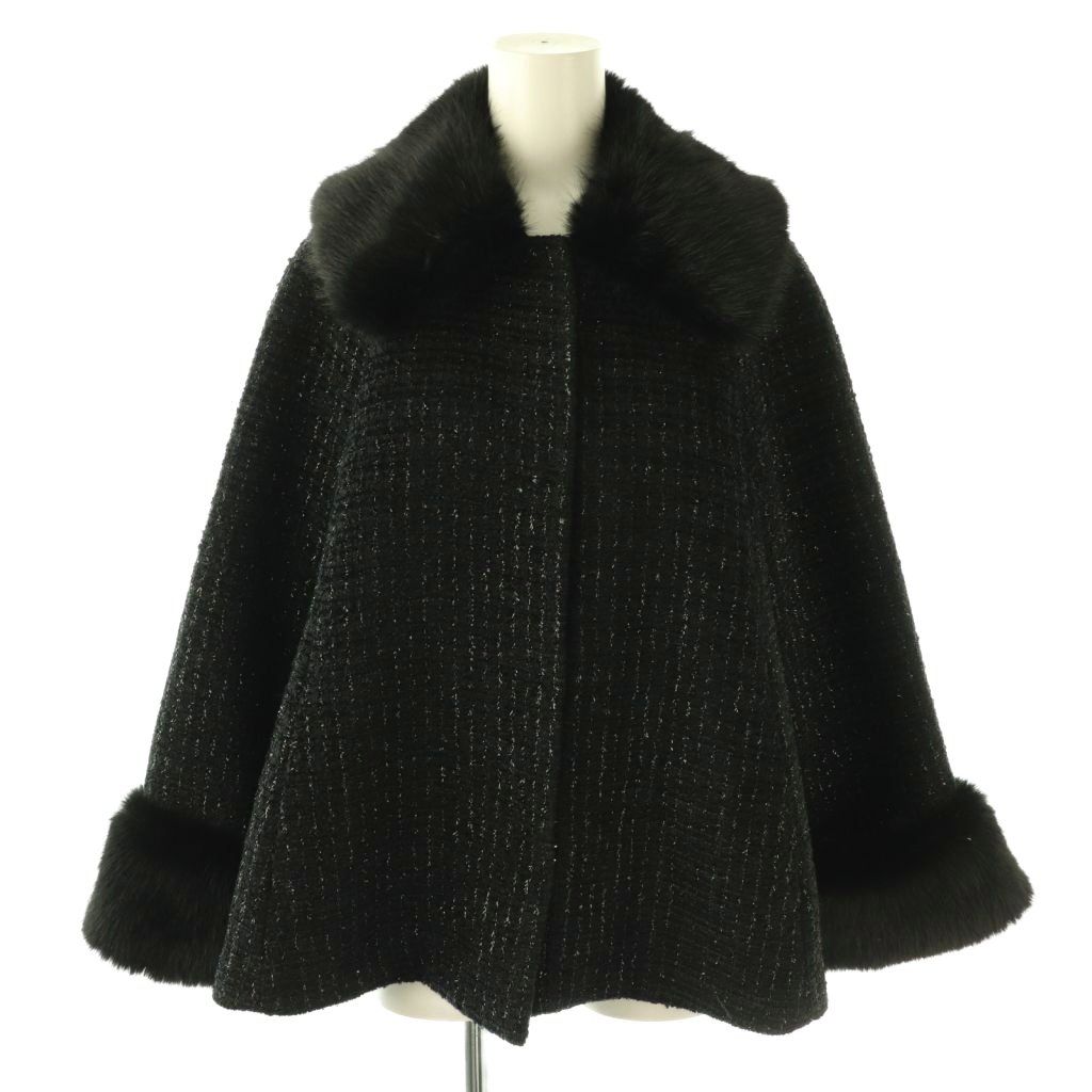 【極美品✨】Rirandture 25AW ツィードファー衿ショートコート 01_001-750.jpg