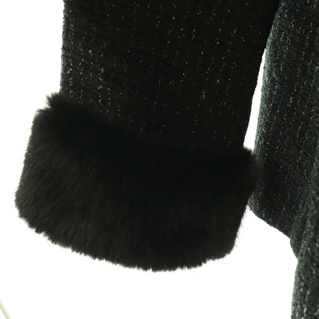 【極美品✨】Rirandture 25AW ツィードファー衿ショートコート ツィードファー衿ショートコート（その他アウター）｜Rirandture（リ