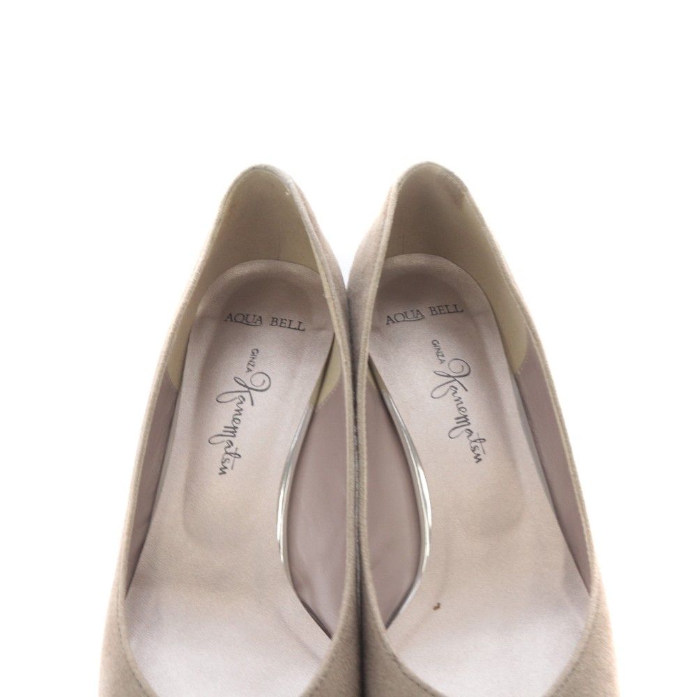 銀座かねまつ GINZA Kanematsu スエード パンプス ポインテッドトゥ