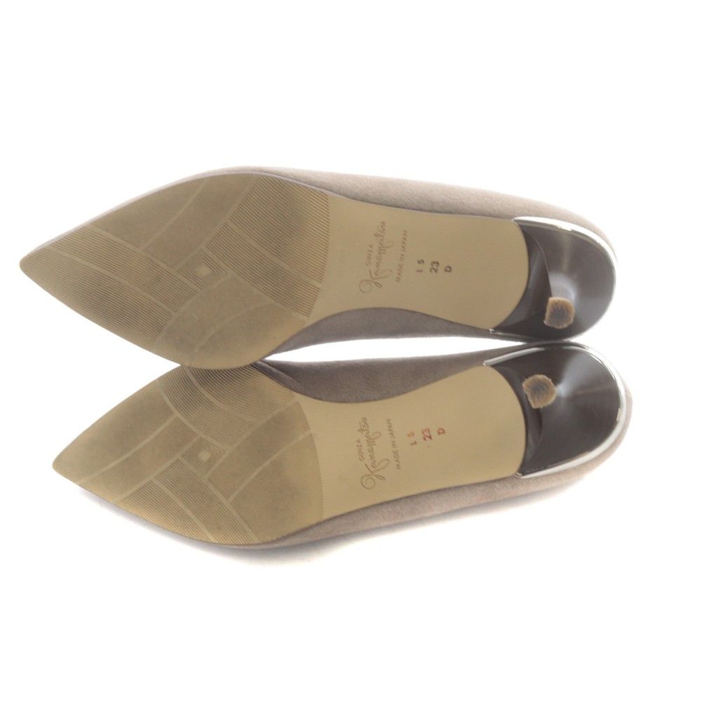 銀座かねまつ GINZA Kanematsu スエード パンプス ポインテッドトゥ