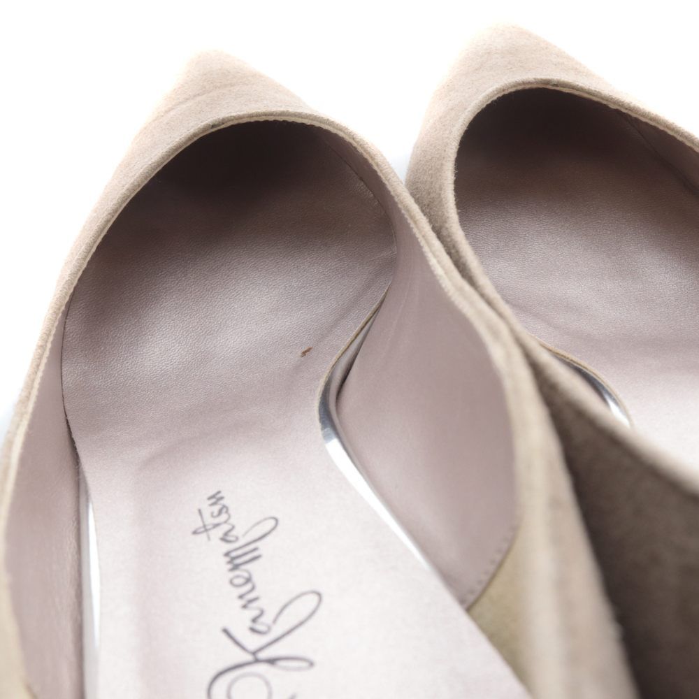 銀座かねまつ GINZA Kanematsu スエード パンプス ポインテッドトゥ