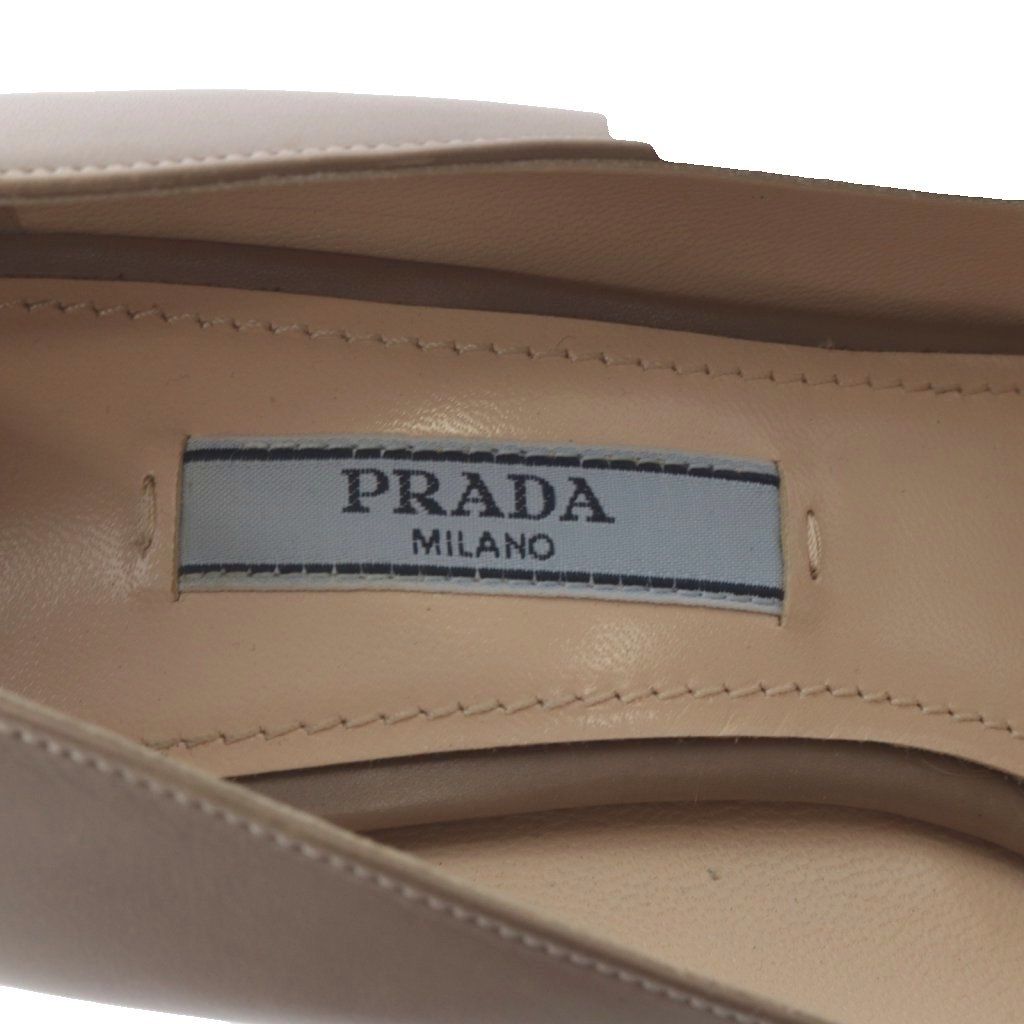 お値下げ！！PRADA ポインテッド　35.5 プラダ PRADA パンプス ピンヒール ポインテッドトゥ レザー 36.5