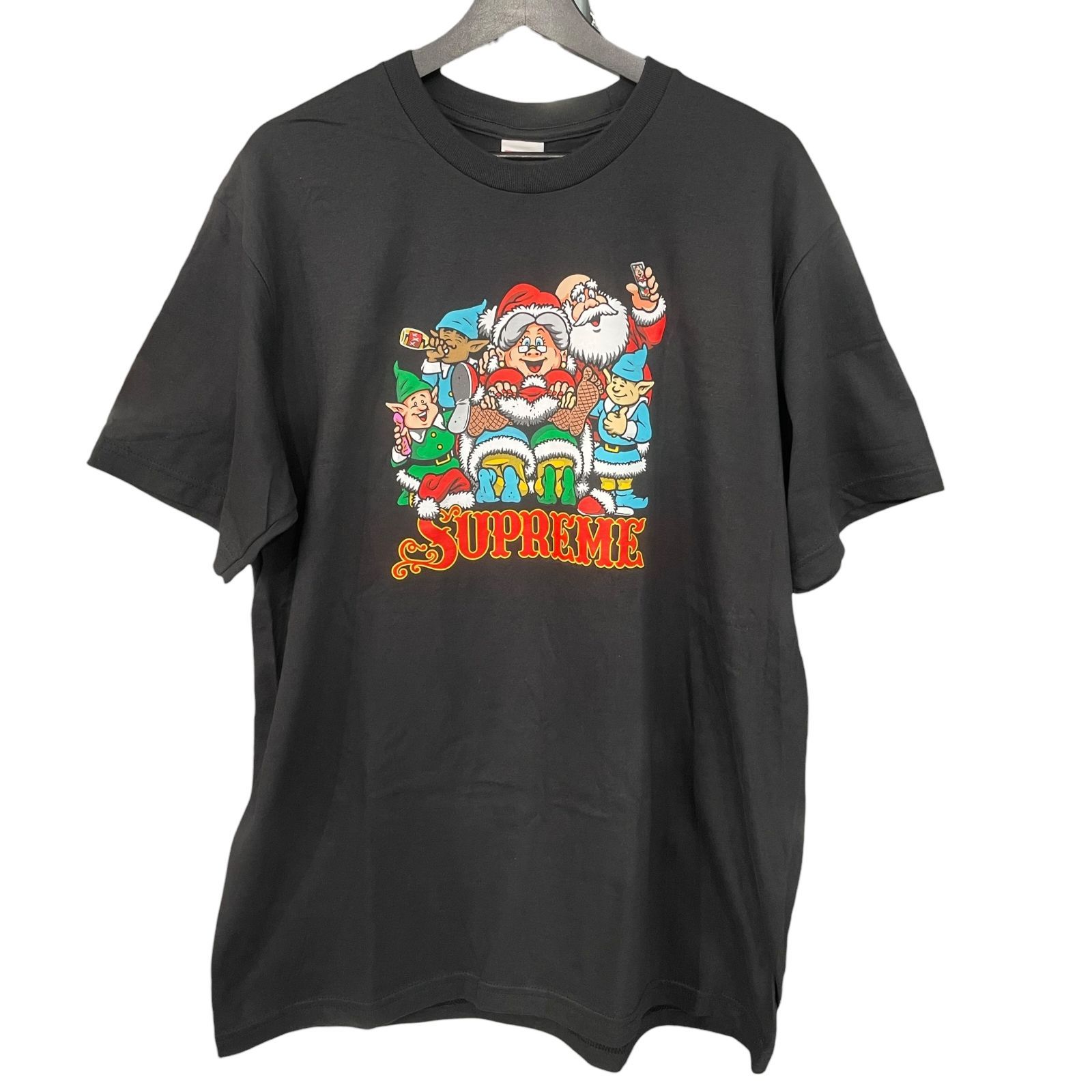 【超レア】新品未使用　シュプリーム サンタクロース Tシャツ SUPREME】NAUGHTY SANTA TEE BLACK 25AW シュプリーム Tシャツ
