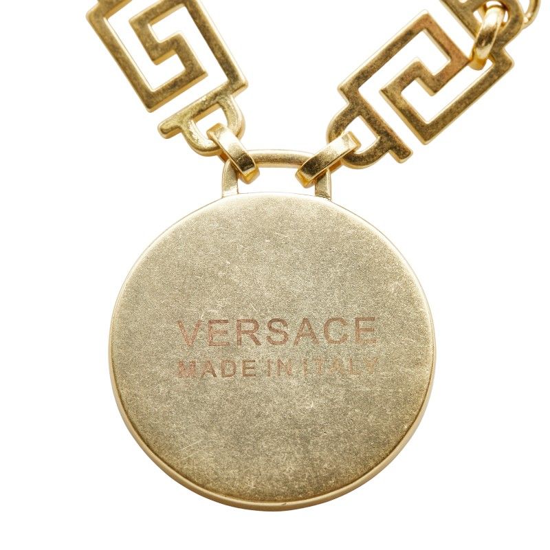 ヴェルサーチェ メデューサ ゴールド メッキ ラインストーン