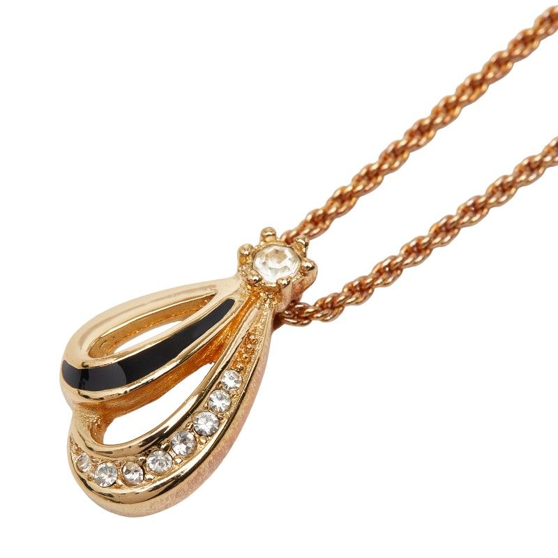 ディオール ゴールド メッキ ラインストーン レディース Dior【1