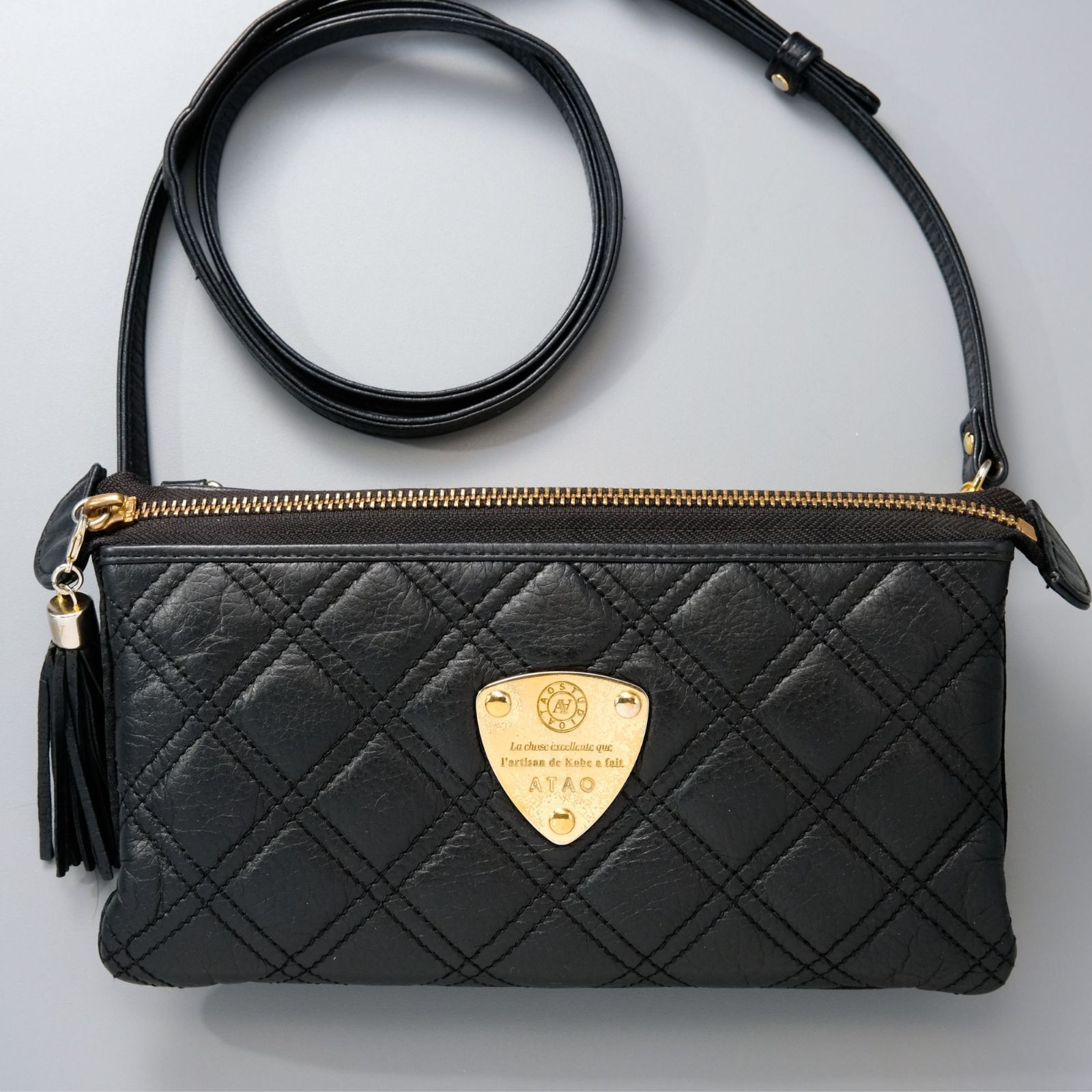ATAO Boo Boo アタオ ブーブー キルティング ショルダーウォレット
