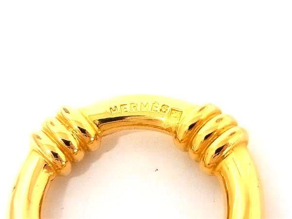 HERMES エルメス スカーフリング ブーエ ゴールド メタル レディース