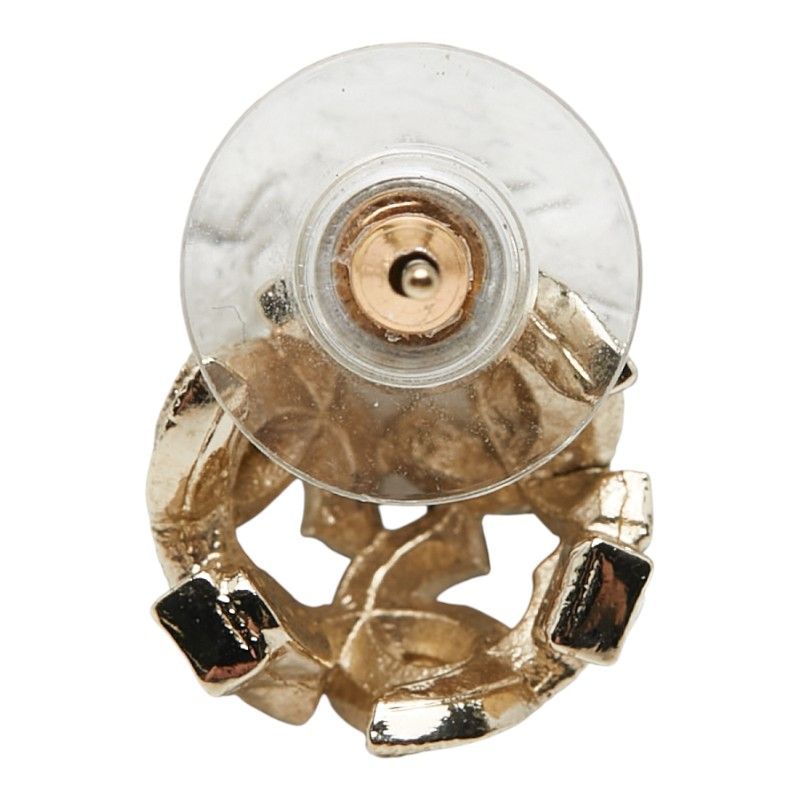 シャネル ココマーク ピアス 片方のみ ゴールド メッキ ラインストーン