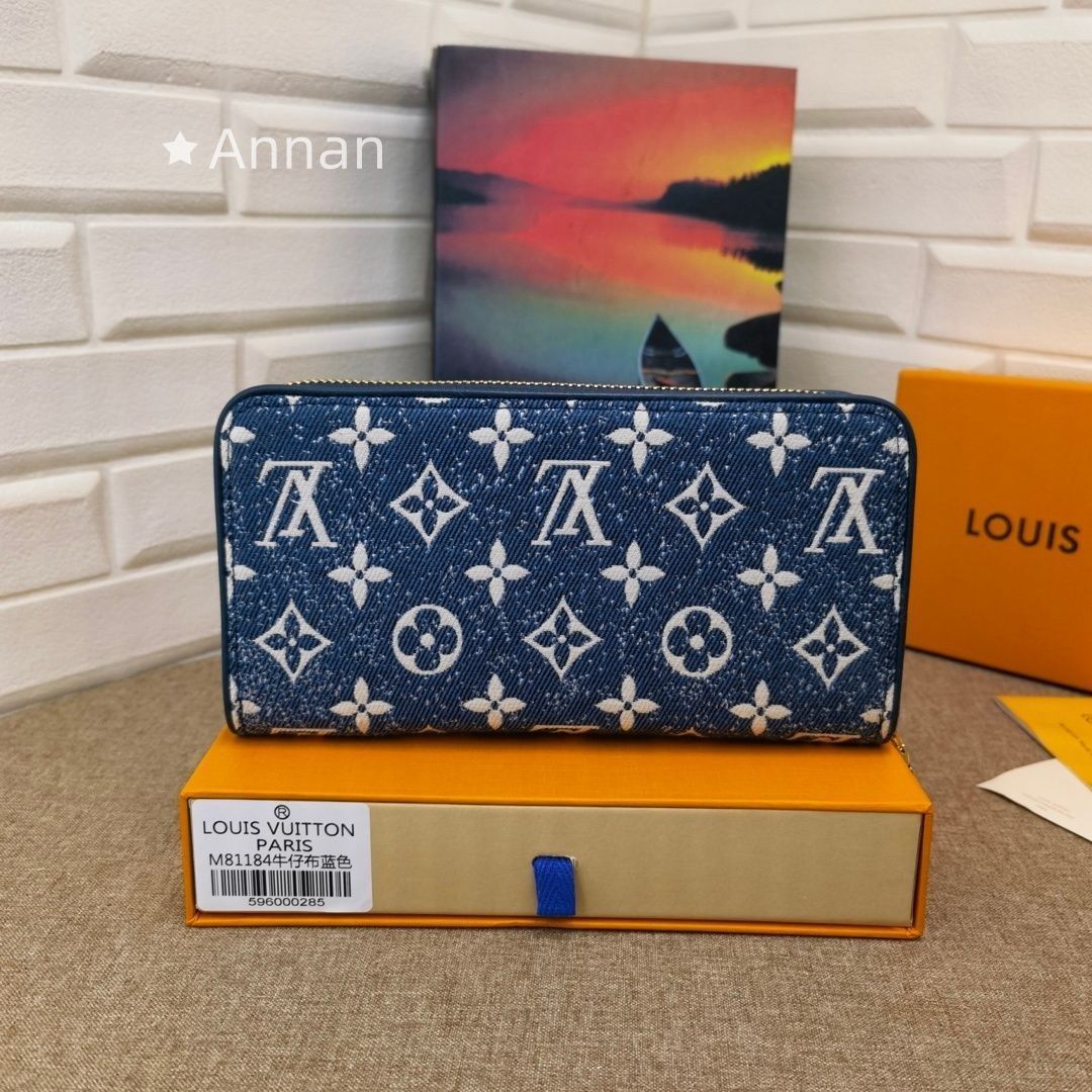 希少 新品 LOUIS VUITTON ルイヴィトン長財布 デニムウォレット 長財布