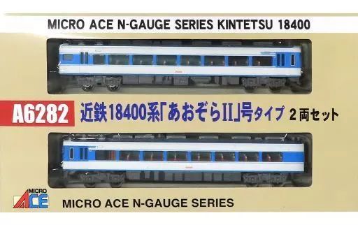 中古】鉄道模型 1/150 近鉄18400系 あおぞらII号タイプ 2両セット