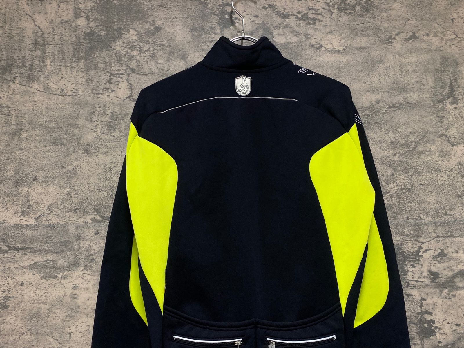 JV317 カンパニョーロ CAMPAGNOLO 長袖サイクルジャケット 黒黄 M 裏