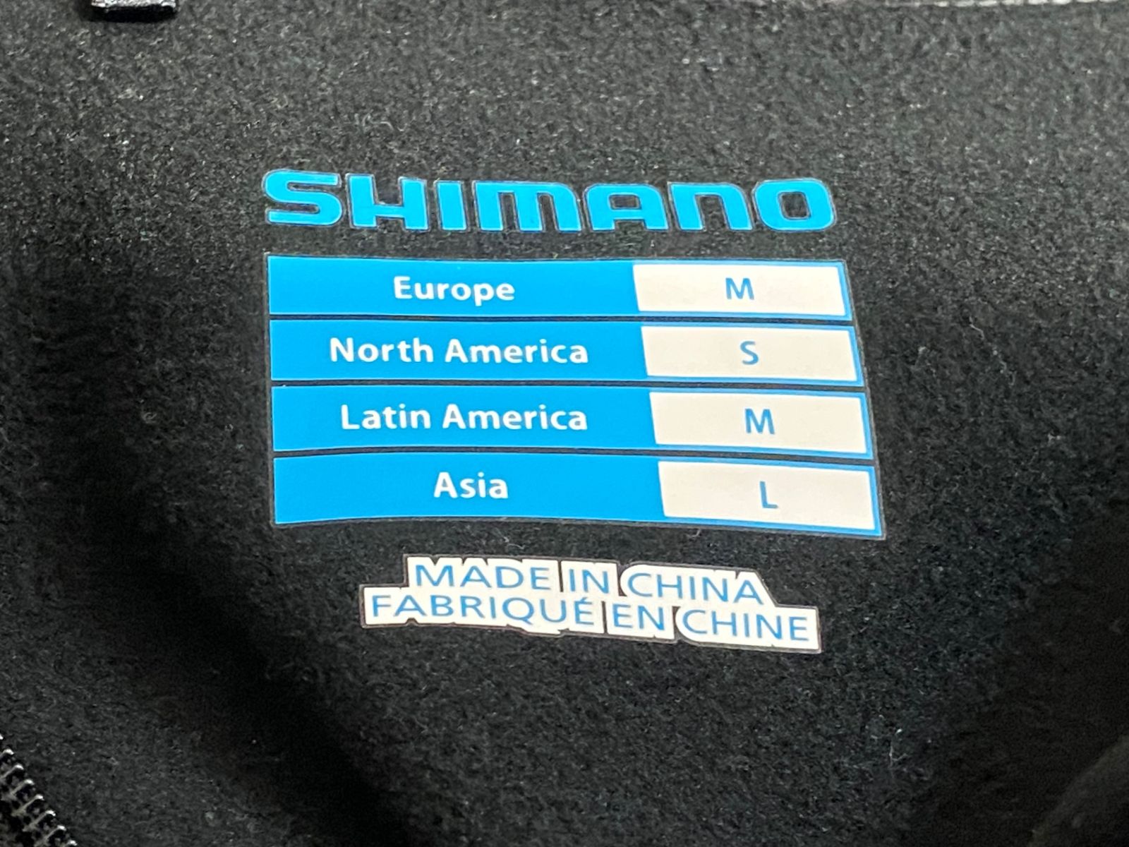 JV337 シマノ SHIMANO 長袖サイクルジャケット 黒 ASIA L 裏起毛 防風