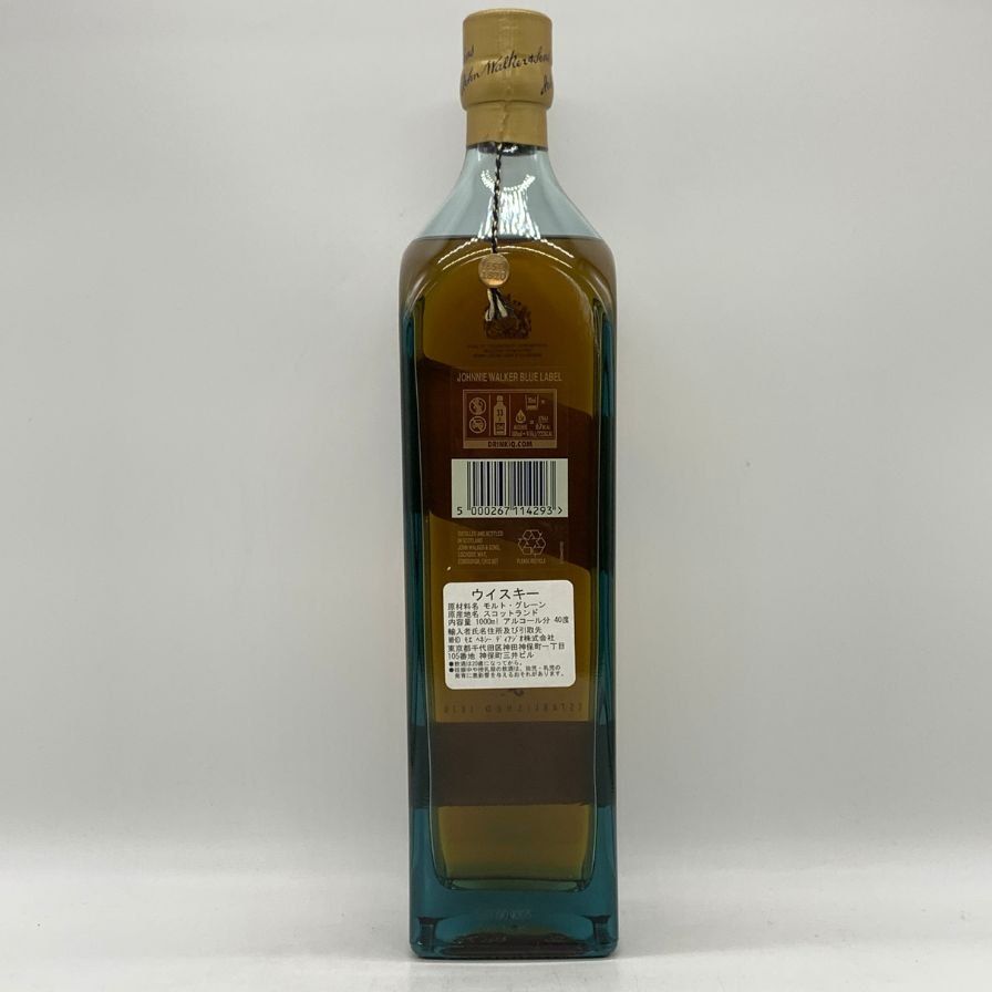 ジョニー・ウォーカー ブルーラベル 1000ml 40% ジョニーウォーカー ブルーラベル 1000ml 40% 未開栓 - メルカリ