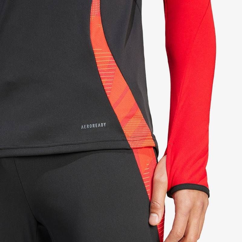 【送料無料・匿名配送】adidas アディダス ベルギー代表 2024 トレーニング トップ 黒 赤 並行輸入 新品 正規品