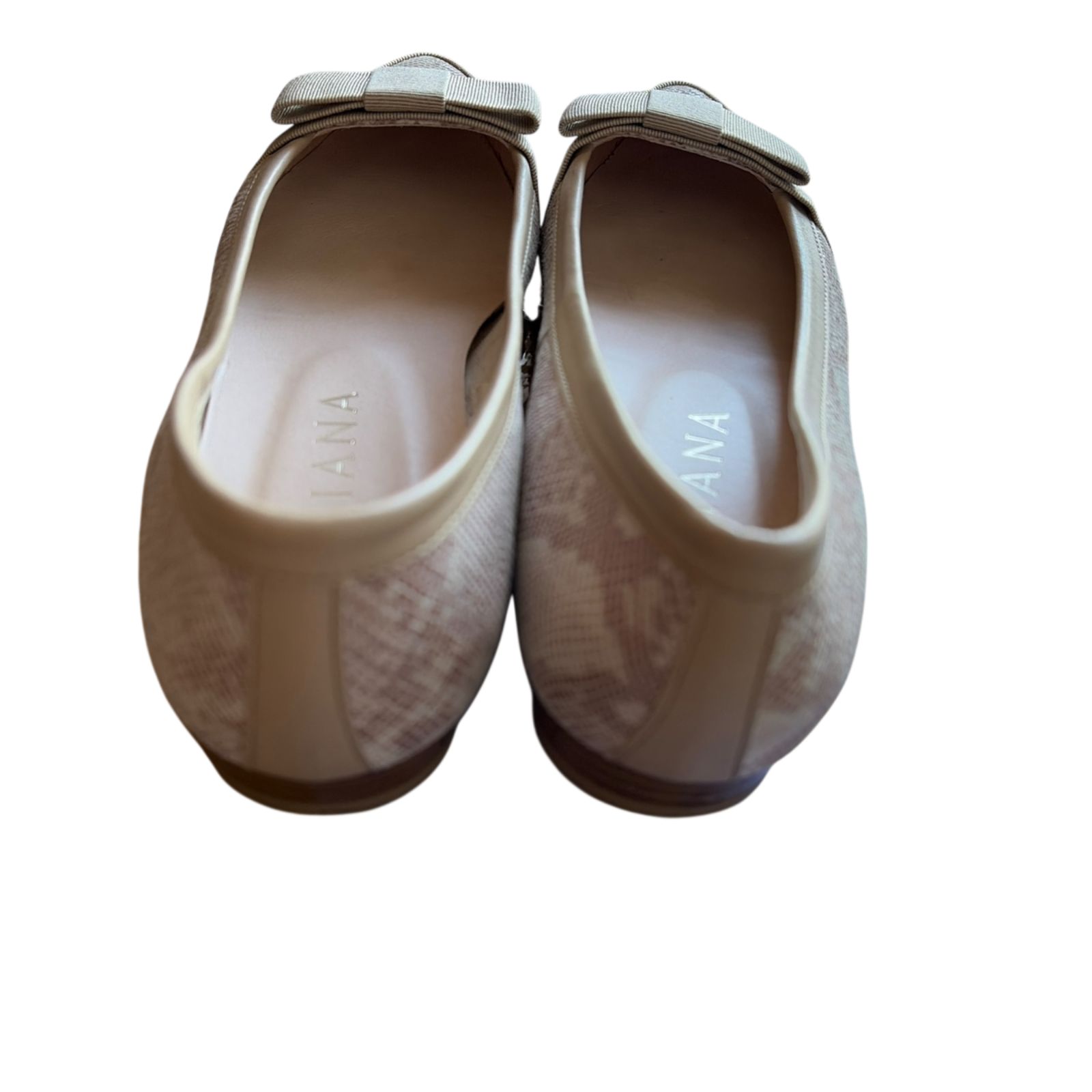 DIANA ダイアナ パンプス フラットシューズ 靴 中古 アイボリー